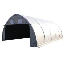 Kalustohalli Ranch, 9.15x6x3.6m, 900g pvc, harmaa