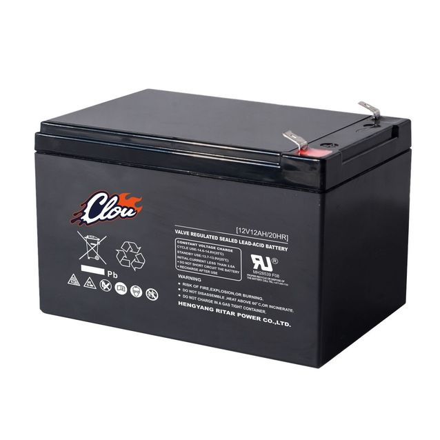 AGM-akku Clou 12120, 12 Ah/12V F2, huoltovapaa