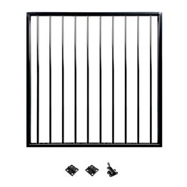 Käyntiportti Green Land Garden, 100x100cm, alumiini, kiiltävä musta