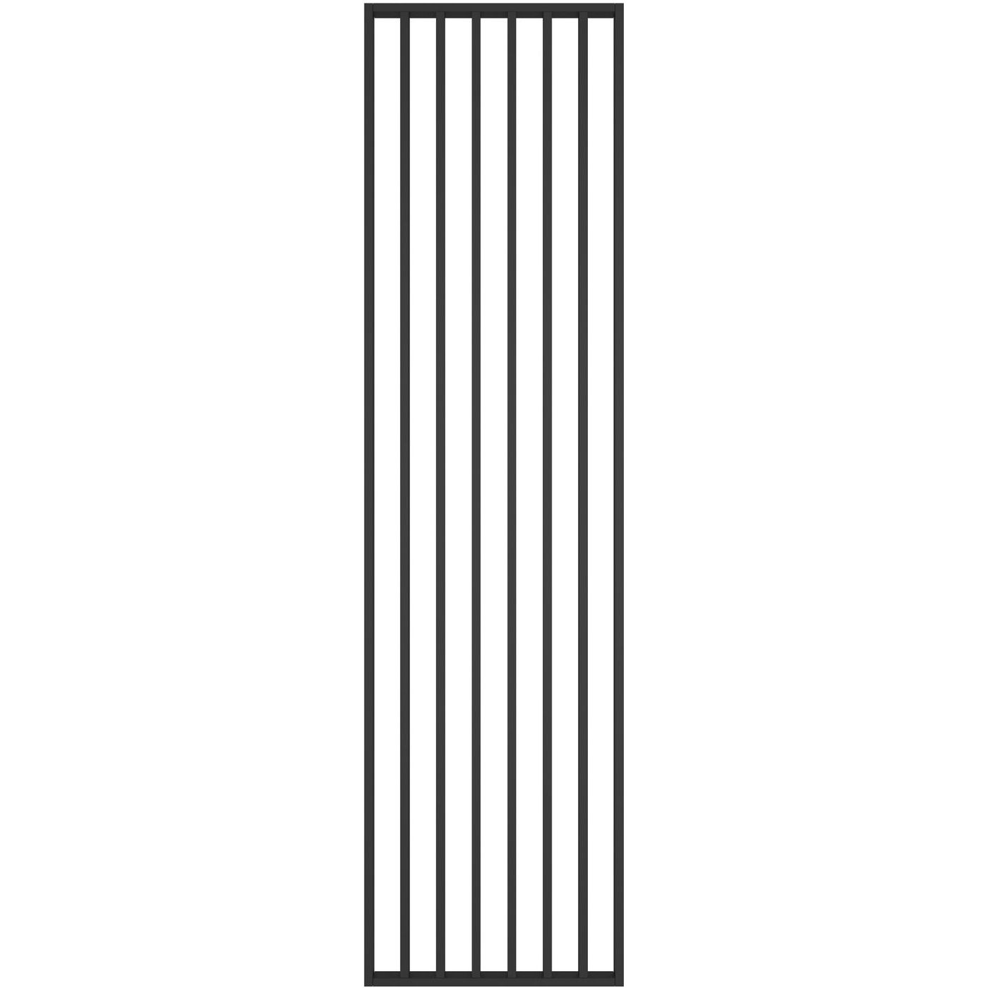 Tilanjakajaseinä Evella DIY 275x58x6.5cm, jatkettava, musta