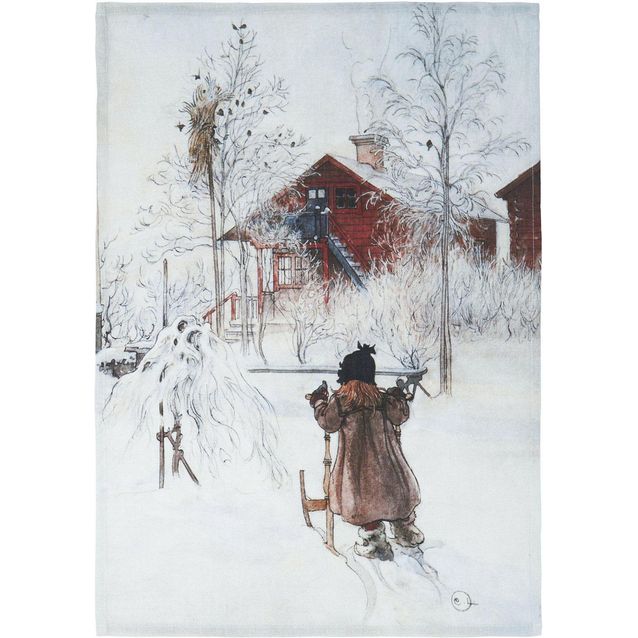 Keittiöpyyhe Svanefors Gården, 50x70cm, harmaa