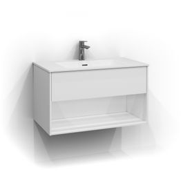 Allaskaappi tasoaltaalla Svedbergs Epos 80x45 cm push open eri vaihtoehtoja