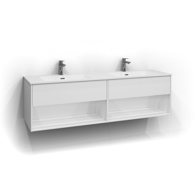 Allaskaappi kaksoisaltaalla Svedbergs Epos 160x45 cm 1+1 ltk eri vaihtoehtoja