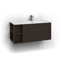 Allaskaappi tasoaltaalla Svedbergs Epos Rand 100x45 cm oikea 2 ltk push open eri vaihtoehtoja