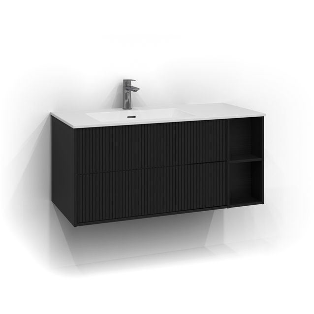 Allaskaappi tasoaltaalla Svedbergs Epos Rand 100x45 cm vasen 2 ltk push open eri vaihtoehtoja