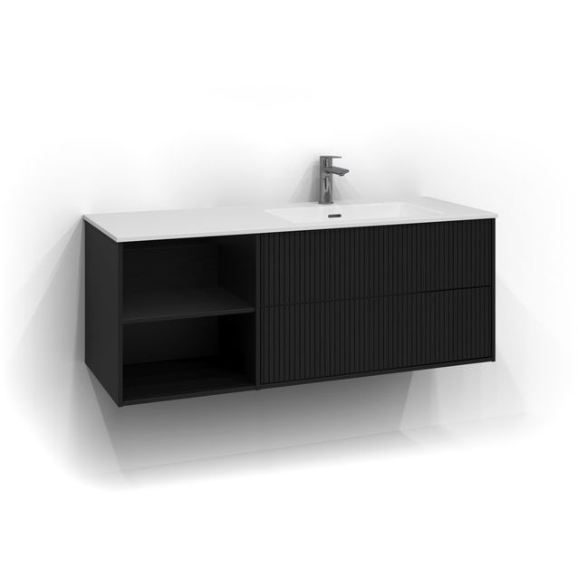 Allaskaappi tasoaltaalla Svedbergs Epos Rand 120x45 cm oikea 2+0 ltk push open eri vaihtoehtoja