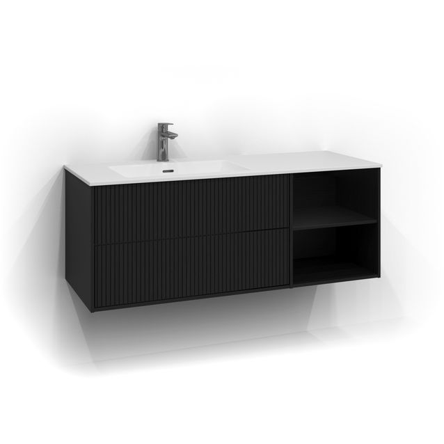 Allaskaappi tasoaltaalla Svedbergs Epos Rand 120x45 cm vasen 2+0 ltk push open eri vaihtoehtoja