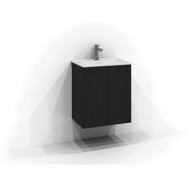 Allaskaappi Svedbergs Poem, 50x35 cm, 2 ovea, musta saarni