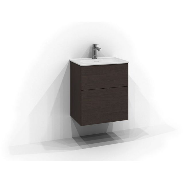 Allaskaappi Svedbergs Poem, 50x35 cm, 2 ltk, push open, tumma saarni