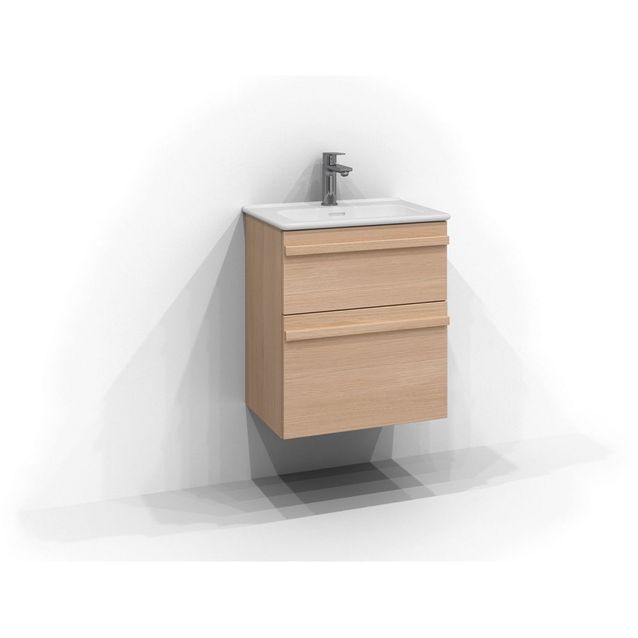 Allaskaappi Svedbergs Poem, 50x35 cm, 2 laatikkoa, integroitu vedin, tammi