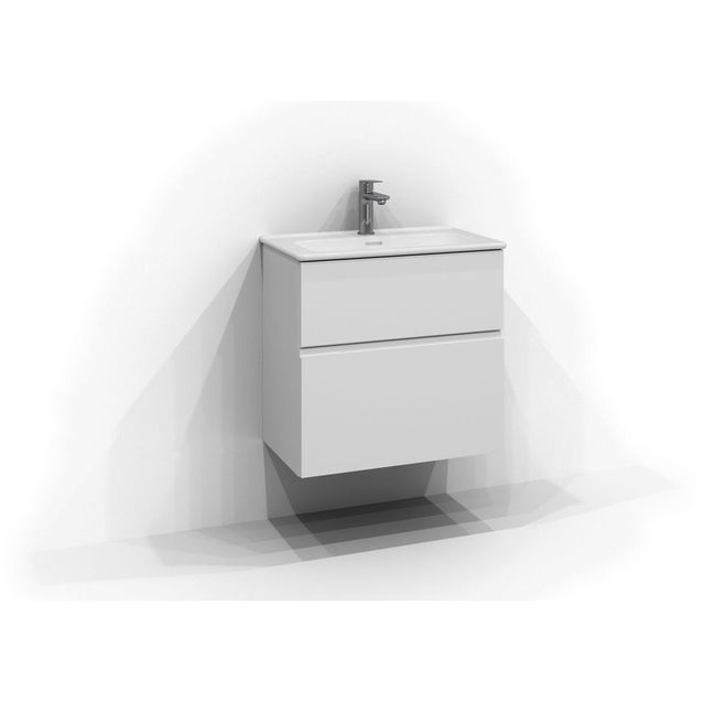 Allaskaappi Svedbergs Poem Profiili, 60x35 cm, 2 laatikkoa, valkoinen