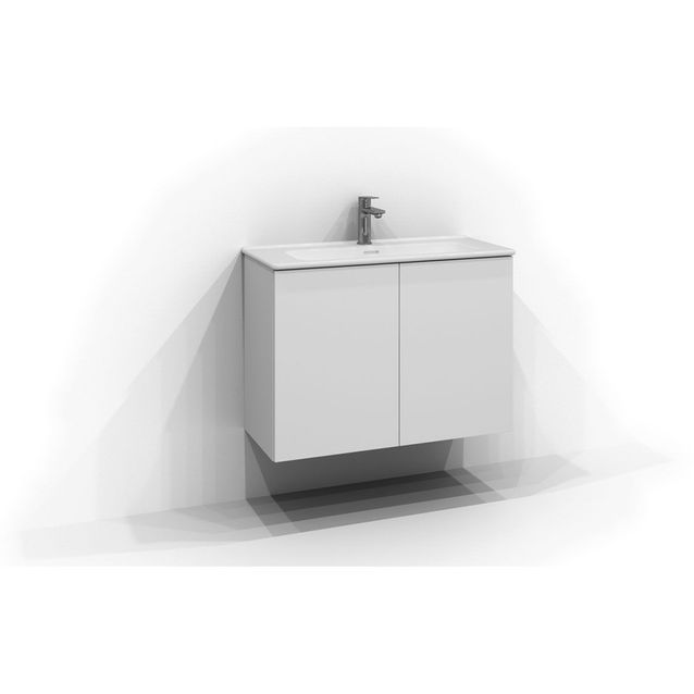 Allaskaappi Svedbergs Poem, 80x35 cm, 2 ovea, valkoinen