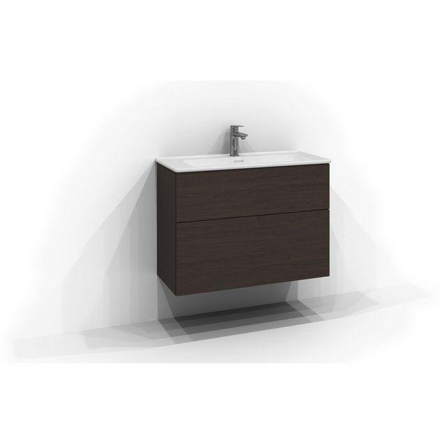 Allaskaappi Svedbergs Poem, 80x35 cm, 2 laatikkoa, tumma saarni