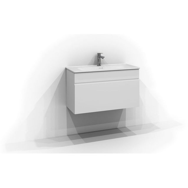 Allaskaappi Svedbergs Poem Profiili, 80x35 cm, valkoinen, 1 laatikko