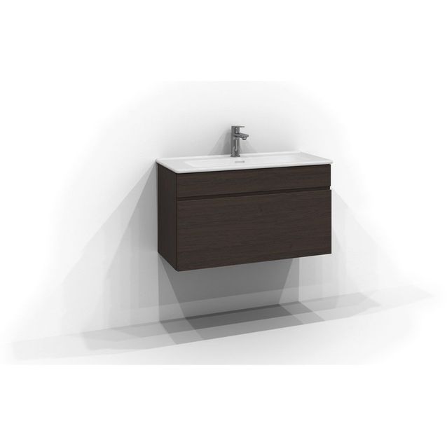 Allaskaappi Svedbergs Poem Profiili, 80x35 cm, 1 laatikko, tumma saarni