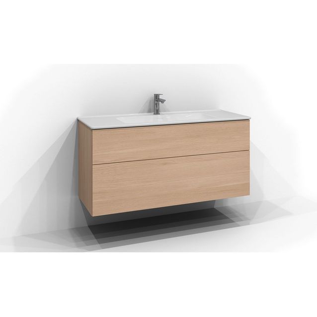 Allaskaappi Svedbergs Poem C, 120x45 cm, 2 ltk, push open, tammi