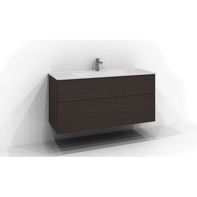 Allaskaappi Svedbergs Poem C, 120x45 cm, 2 ltk, push open, tumma saarni