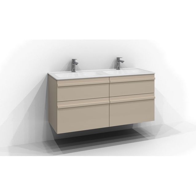 Allaskaappi Svedbergs Poem D, 120x45C cm, 4 laatikkoa, integroitu vedin, sand