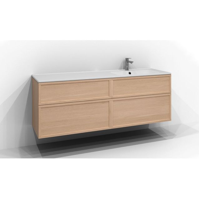 Allaskaappi Svedbergs Poem D, 160x45 cm, kehys, 4 ltk, push open, tammi