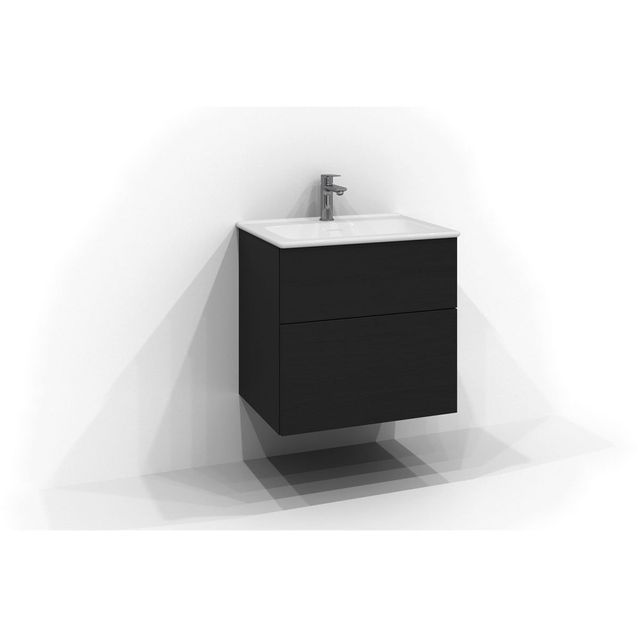 Allaskaappi Svedbergs Poem, 60x45 cm, 2 laatikkoa, musta saarni