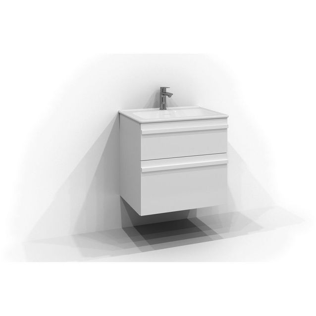 Allaskaappi Svedbergs Poem, 60x45 cm, 2 laatikkoa, integroitu vedin, valkoinen