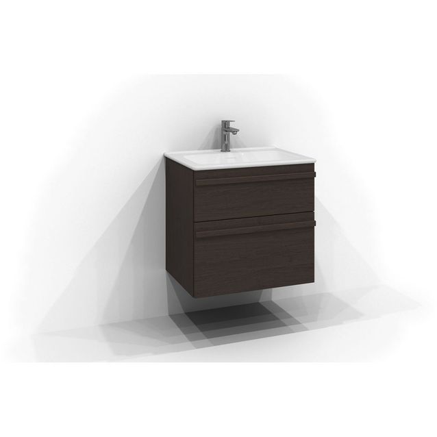 Allaskaappi Svedbergs Poem, 60x45 cm, 2 laatikkoa, integroitu vedin, tumma saarni