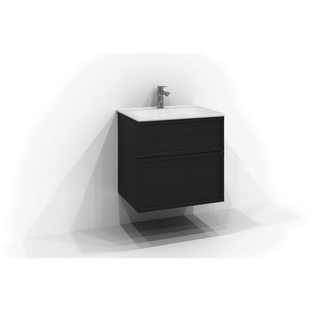 Allaskaappi Svedbergs Poem, 60x45 cm, kehys, 2 laatikkoa, musta saarni