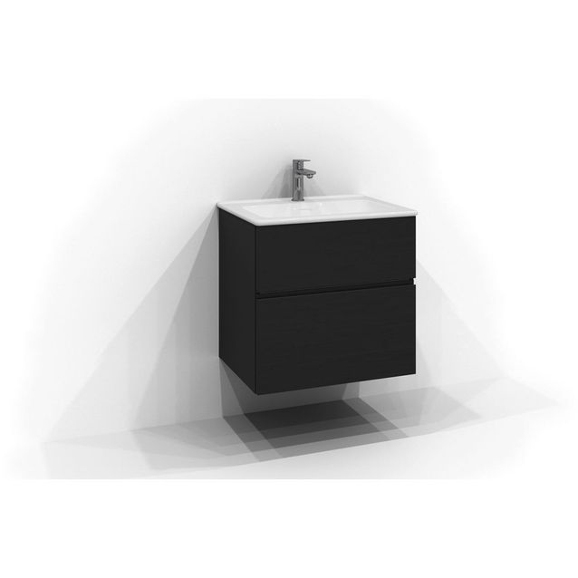 Allaskaappi Svedbergs Poem Profiili, 60x45 cm, 2 laatikkoa, musta saarni