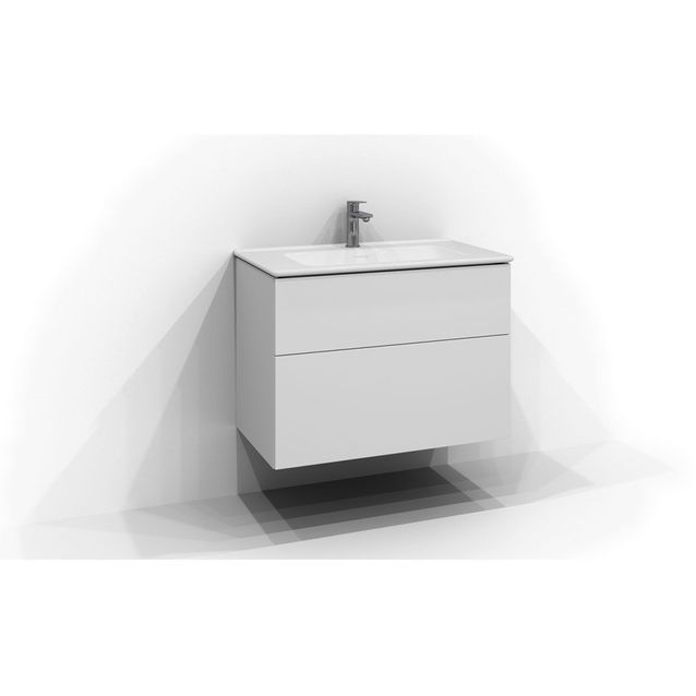 Allaskaappi Svedbergs Poem, 80x45 cm, 2 laatikkoa, valkoinen