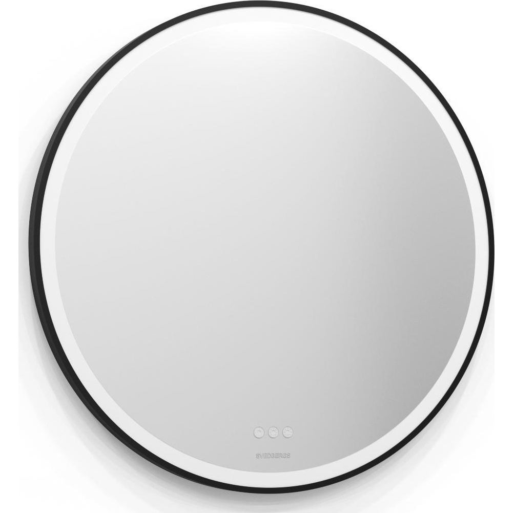Valopeili Svedbergs Ista, Ø800 mm, kehyksellä ja hipaisukytkimellä, musta