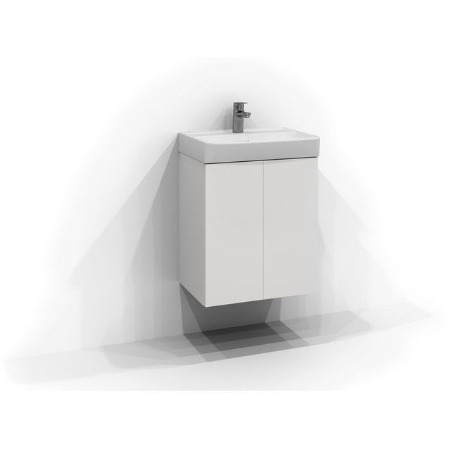 Allaskaappi Svedbergs Bloc, 50x35 cm, 2 ovea, valkoinen