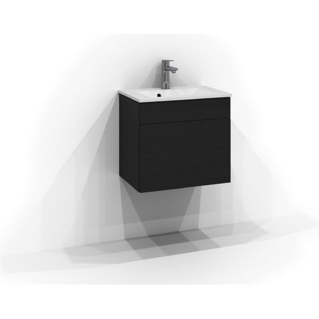 Allaskaappi Svedbergs Poem, 60x35 cm, 2 laatikkoa, musta saarni