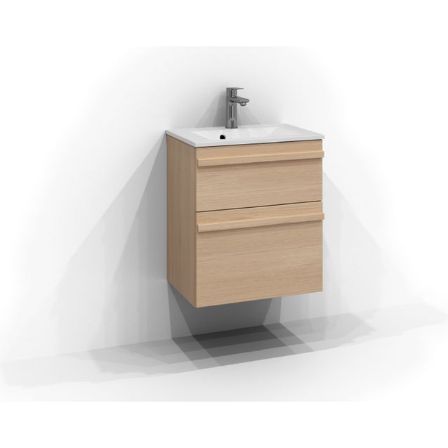 Allaskaappi Svedbergs Poem, 60x35 cm, 2 laatikkoa, integroitu vedin, tammi