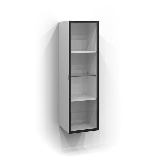 Korkea kaappi lasiovella Svedbergs 35x120 cm kirkas lasi eri värejä