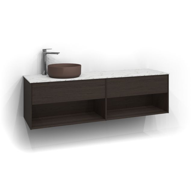 Allaskaappi malja-altaalla Svedbergs Epos 160x45 cm vasen 1+1 ltk eri vaihtoehtoja