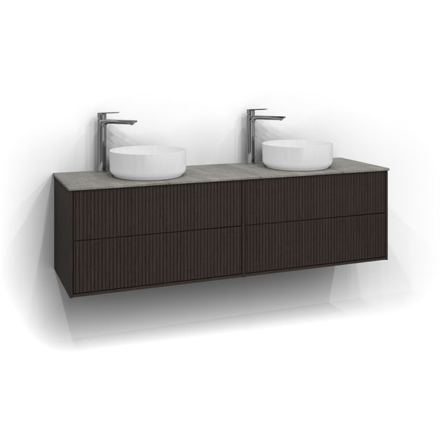 Allaskaappi kahdella altaalla Svedbergs Epos Rand 160x45 cm 2+2 ltk eri vaihtoehtoja