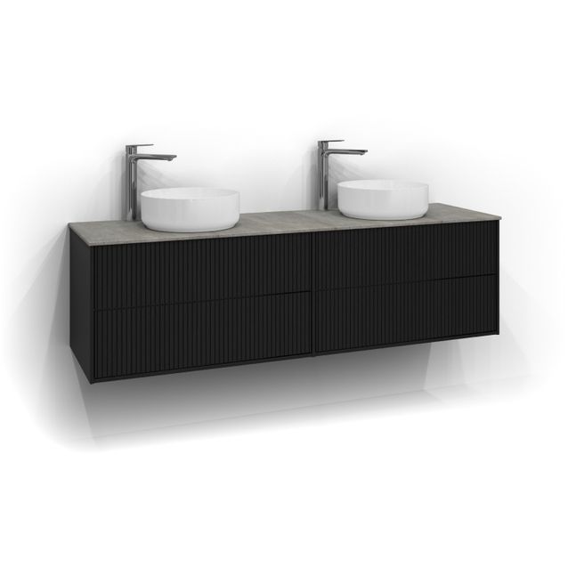 Allaskaappi kahdella altaalla Svedbergs Epos Rand 160x45 cm 2+2 ltk push open eri vaihtoehtoja