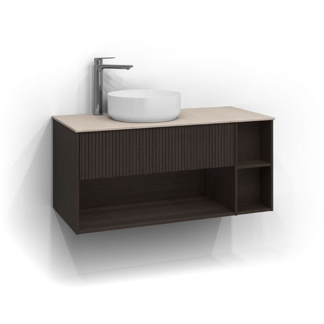 Allaskaappi malja-altaalla Svedbergs Epos Rand 100x45 cm vasen 1 ltk eri vaihtoehtoja