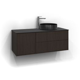 Allaskaappi malja-altaalla Svedbergs Epos Rand 120x45 cm oikea 2+1 ltk push open eri vaihtoehtoja