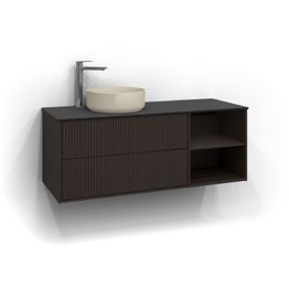 Allaskaappi malja-altaalla Svedbergs Epos Rand 120x45 cm vasen 2+0 ltk push open eri vaihtoehtoja