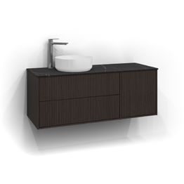 Allaskaappi malja-altaalla Svedbergs Epos Rand 120x45 cm vasen 2+1 ltk push open eri vaihtoehtoja