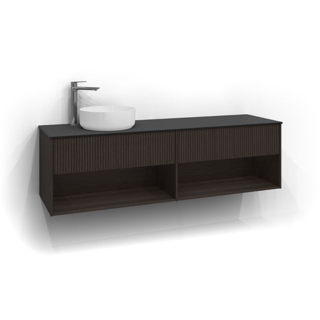 Allaskaappi malja-altaalla Svedbergs Epos Rand 160x45 cm vasen 1+1 ltk eri vaihtoehtoja