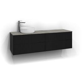 Allaskaappi malja-altaalla Svedbergs Epos Rand 160x45 cm vasen 2+2 ltk eri vaihtoehtoja