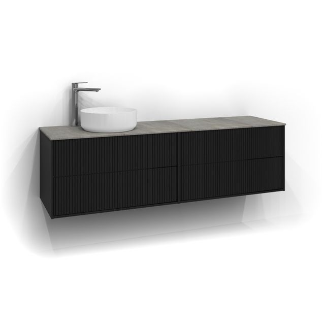 Allaskaappi malja-altaalla Svedbergs Epos Rand 160x45 cm vasen 2+2 ltk eri vaihtoehtoja