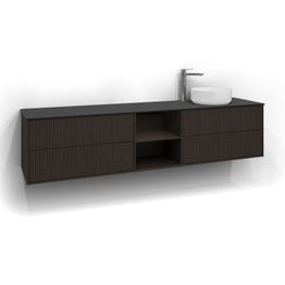 Allaskaappi malja-altaalla Svedbergs Epos Rand 200x45 cm oikea 2+0+2 ltk push open eri vaihtoehtoja