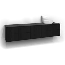 Allaskaappi malja-altaalla Svedbergs Epos Rand 200x45 cm oikea 2+1+2 ltk push open eri vaihtoehtoja