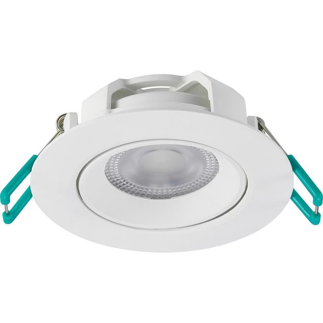 Alasvalo Sylvania SylSpot Neos, Ø87mm, upotettava, 3000K, 4.8W, 400lm, valkoinen, 3kpl pakkaus