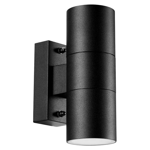 Ulkoseinävalaisin Sylvania SylWall, 108x60mm, LED GU10, 2x35W, IP54, musta