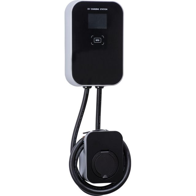 Sähköauton latauslaite Besen 1-vaihe T2 3.7kw dc-rcm näytöllä_1