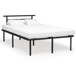 Sängynrunko 120x200cm musta metalli